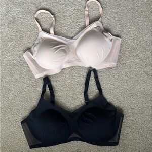 Honeylove Black and Cream Bras